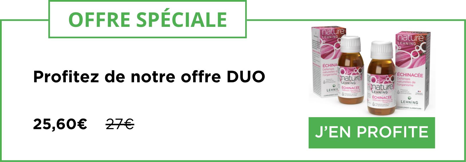 DUO Nature Lehning echinacée - Laboratoires Lehning